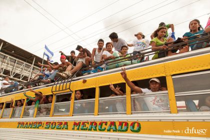 Caravanas de todo el país llegan a Managua para celebración del 35/19