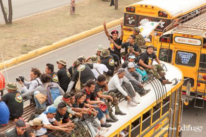Caravanas de todo el país llegan a Managua para celebración del 35/19