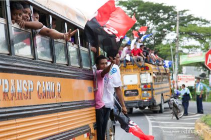 Caravanas de todo el país llegan a Managua para celebración del 35/19