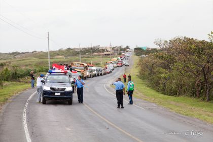 Caravanas de todo el país llegan a Managua para celebración del 35/19