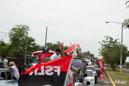 Caravanas de todo el país llegan a Managua para celebración del 35/19