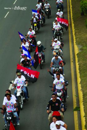 Caravanas de todo el país llegan a Managua para celebración del 35/19