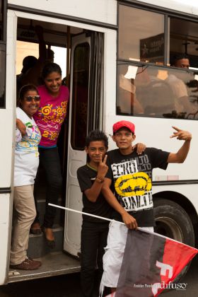 Caravanas de todo el país llegan a Managua para celebración del 35/19