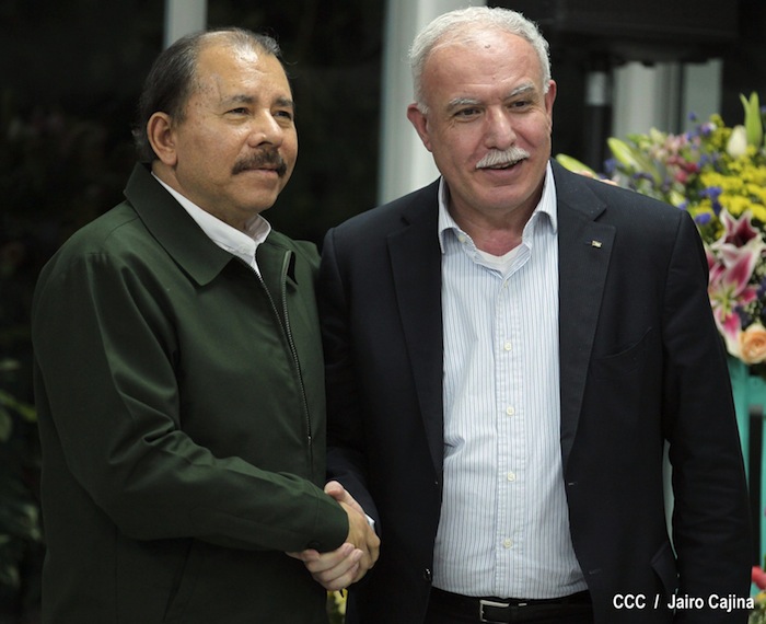 Presidente Daniel se reúne con Canciller Palestino, Riad Malki