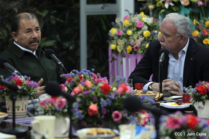 Presidente Daniel se reúne con Canciller Palestino, Riad Malki