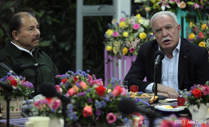 Presidente Daniel se reúne con Canciller Palestino, Riad Malki