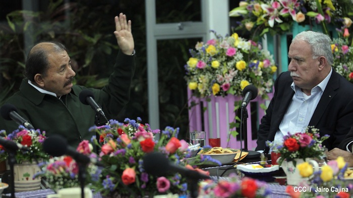 Presidente Daniel se reúne con Canciller Palestino, Riad Malki