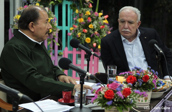 Presidente Daniel se reúne con Canciller Palestino, Riad Malki