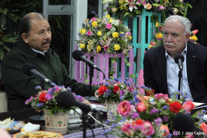 Presidente Daniel se reúne con Canciller Palestino, Riad Malki