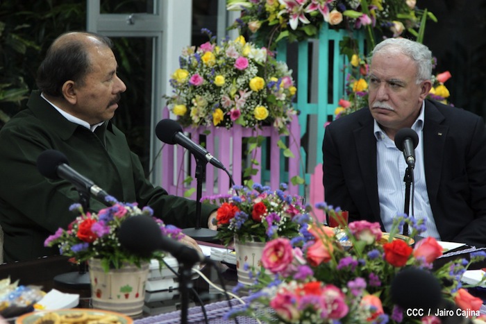 Presidente Daniel se reúne con Canciller Palestino, Riad Malki