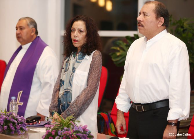 Presidente Daniel y Compañera Rosario participan en homenaje a víctimas de masacre