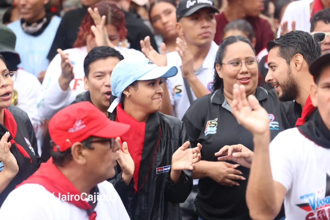 Militancia sandinista protagoniza caminata en homenaje al 47/19 en Managua