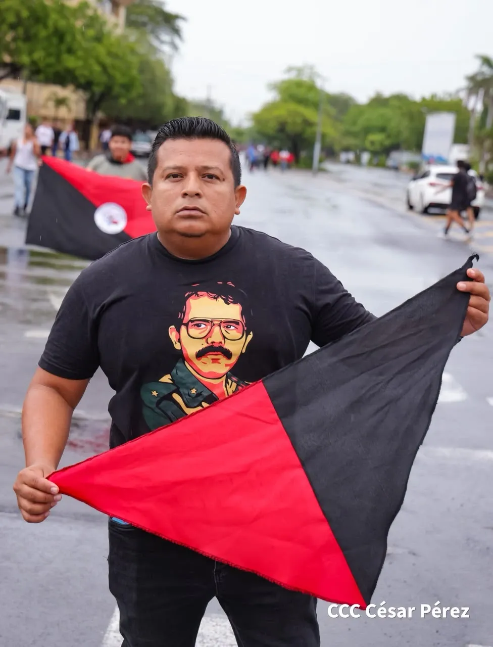 Militancia sandinista protagoniza caminata en homenaje al 47/19 en Managua
