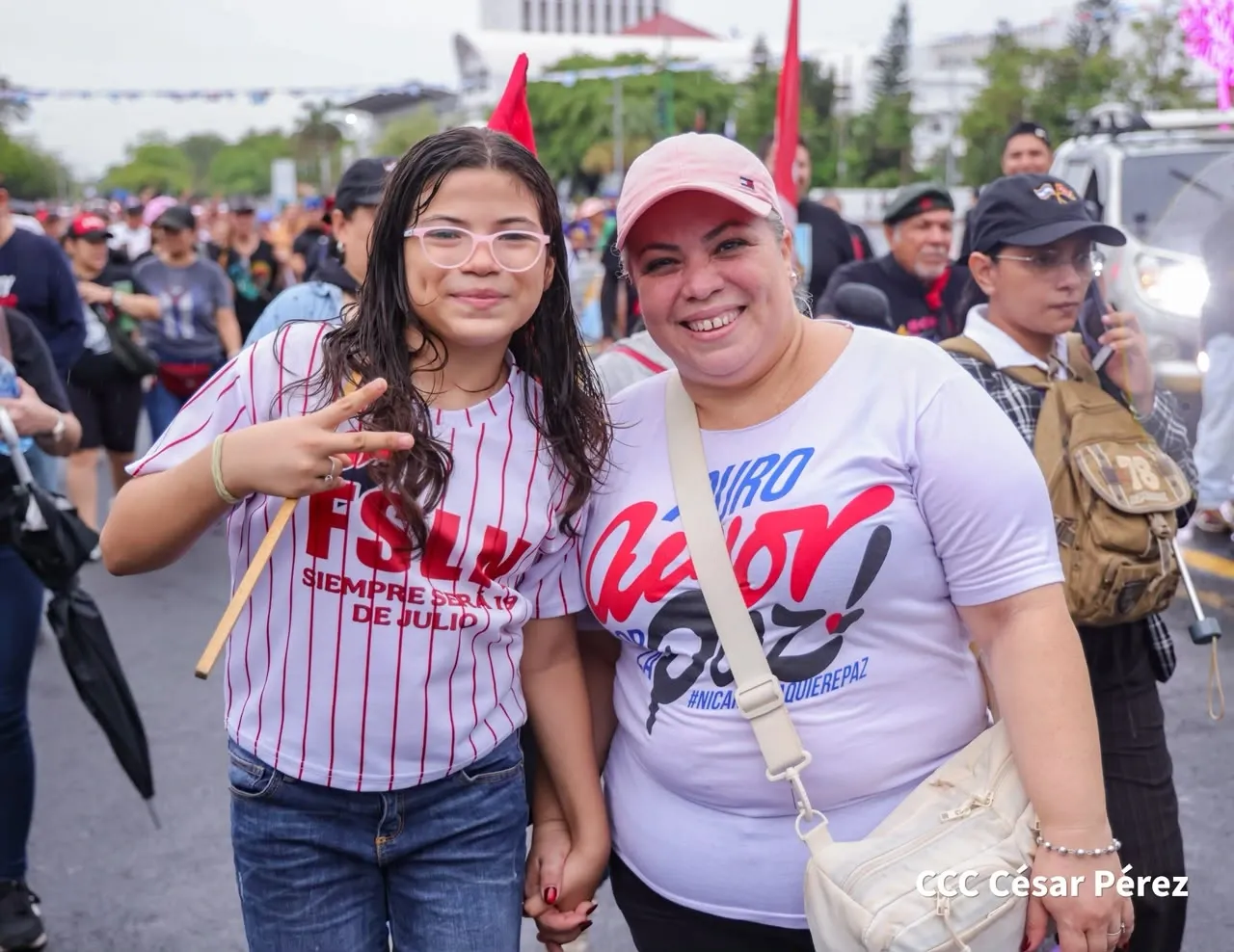Militancia sandinista protagoniza caminata en homenaje al 47/19 en Managua