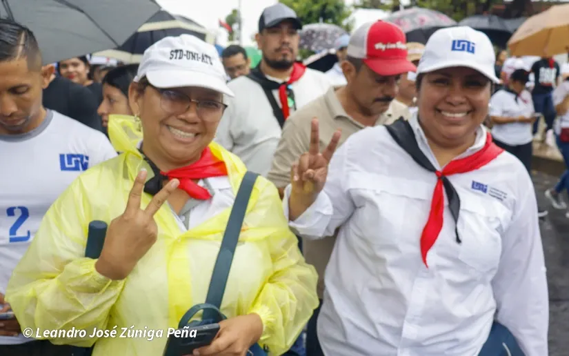 Militancia sandinista protagoniza caminata en homenaje al 47/19 en Managua