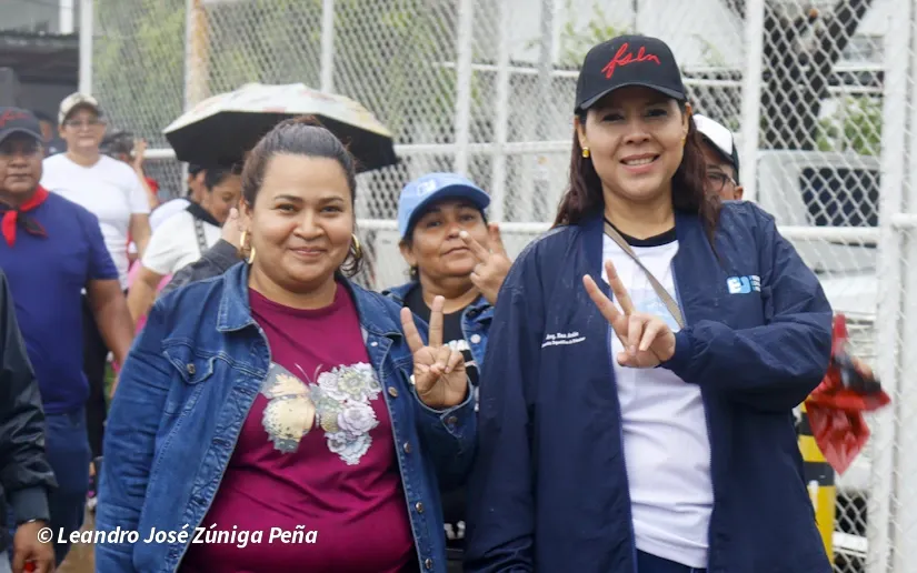 Militancia sandinista protagoniza caminata en homenaje al 47/19 en Managua