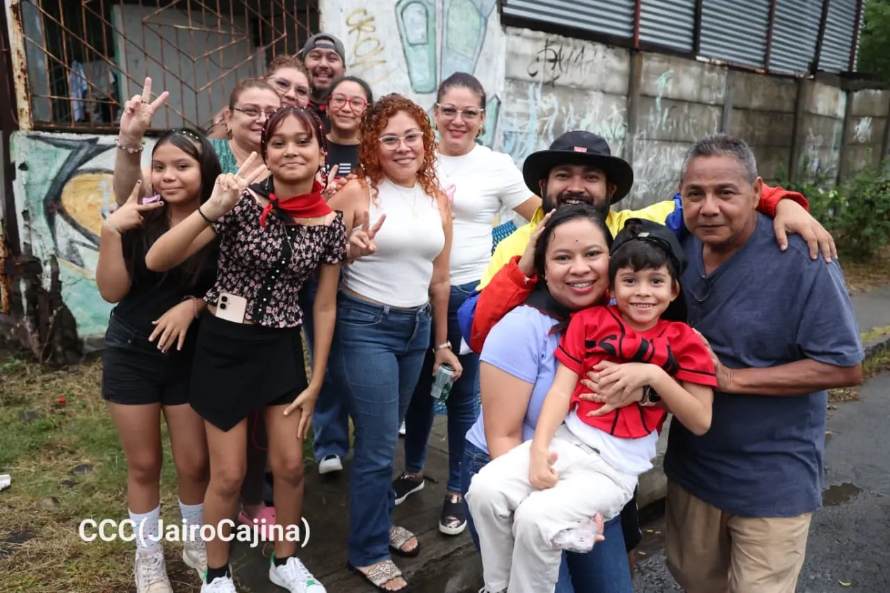 Militancia sandinista protagoniza caminata en homenaje al 47/19 en Managua