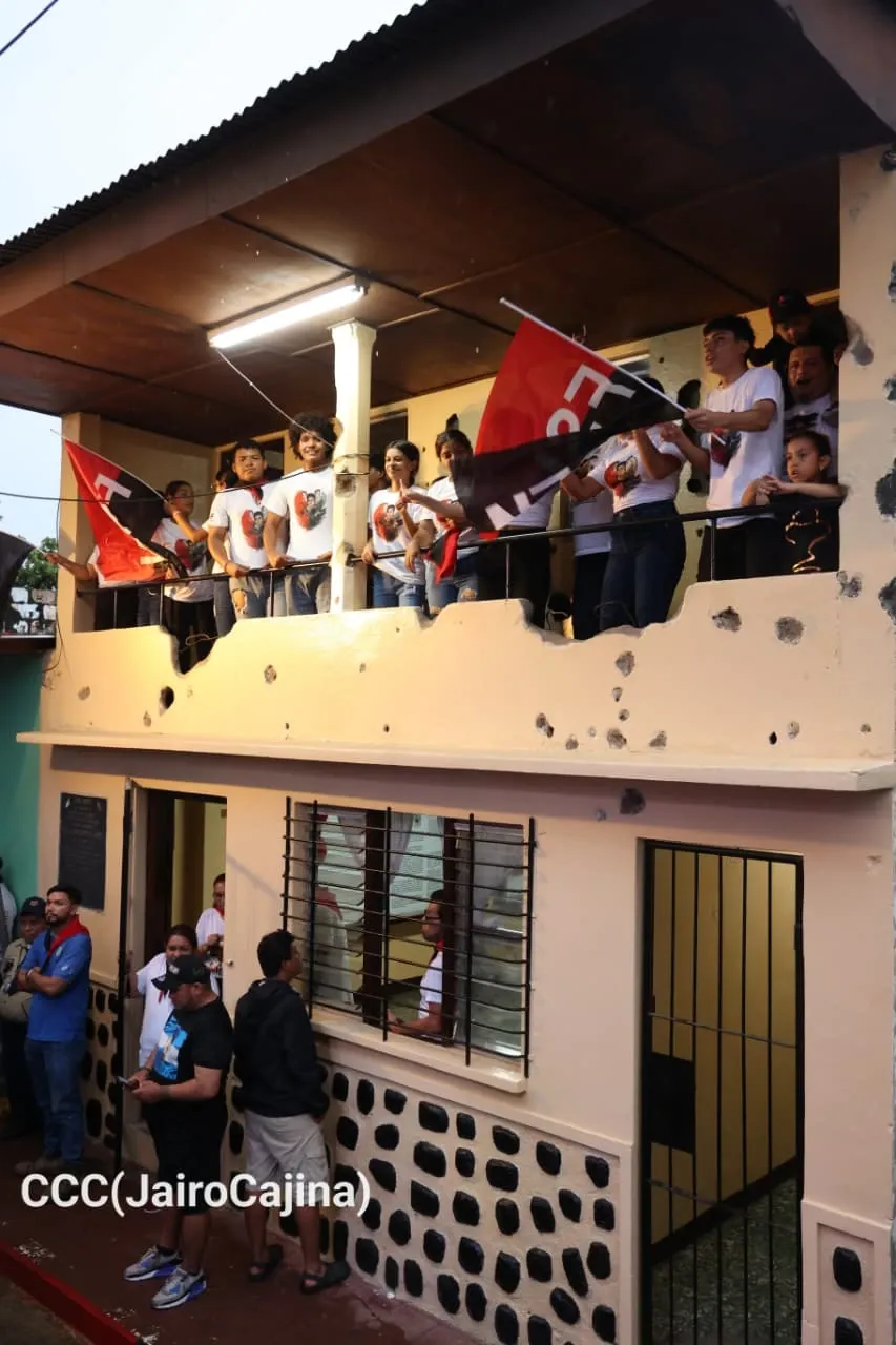 Militancia sandinista protagoniza caminata en homenaje al 47/19 en Managua