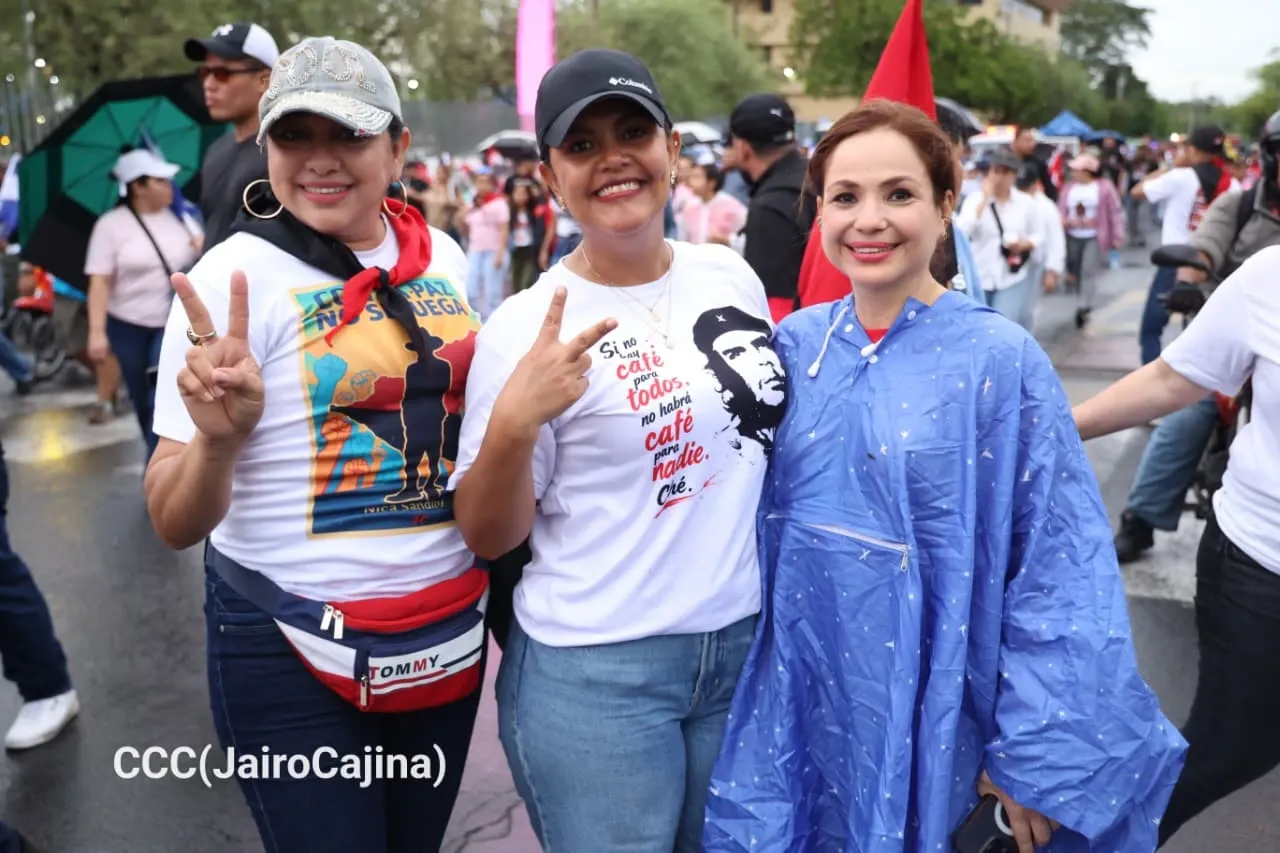 Militancia sandinista protagoniza caminata en homenaje al 47/19 en Managua