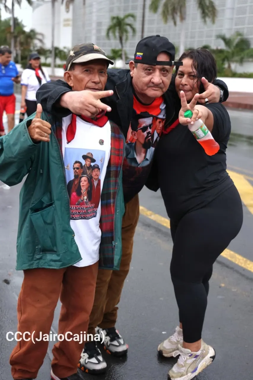 Militancia sandinista protagoniza caminata en homenaje al 47/19 en Managua