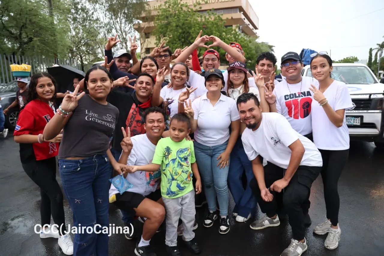 Militancia sandinista protagoniza caminata en homenaje al 47/19 en Managua