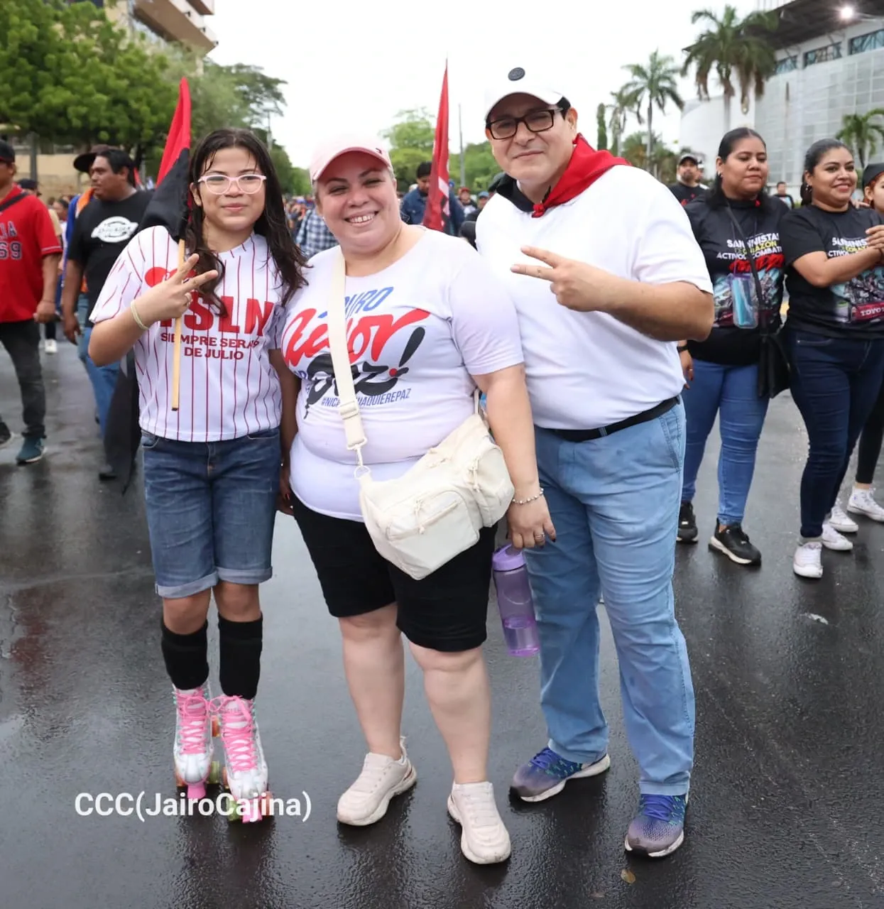 Militancia sandinista protagoniza caminata en homenaje al 47/19 en Managua