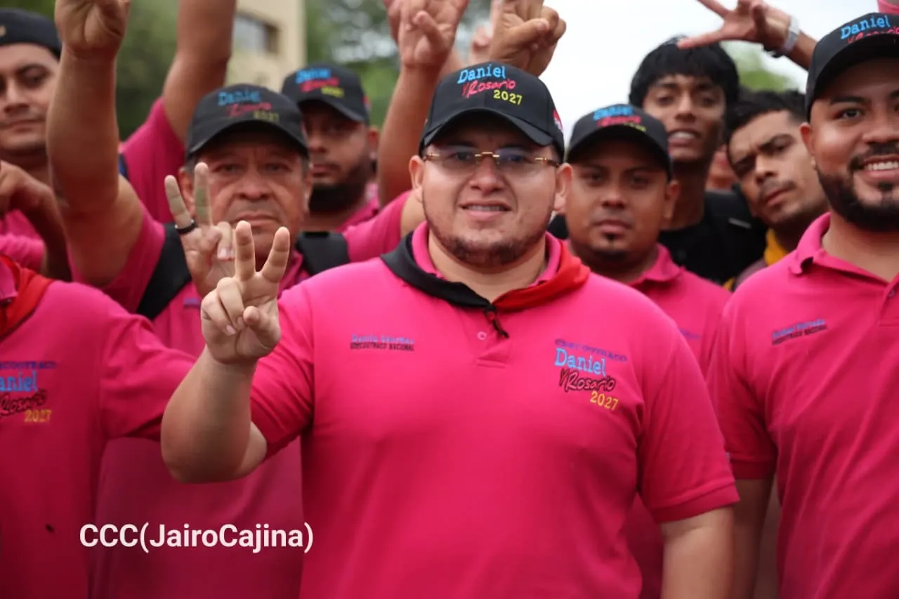 Militancia sandinista protagoniza caminata en homenaje al 47/19 en Managua
