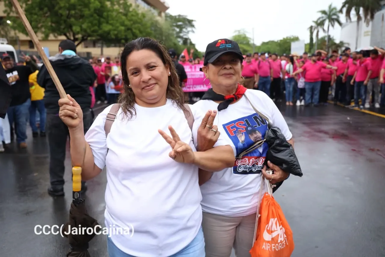 Militancia sandinista protagoniza caminata en homenaje al 47/19 en Managua
