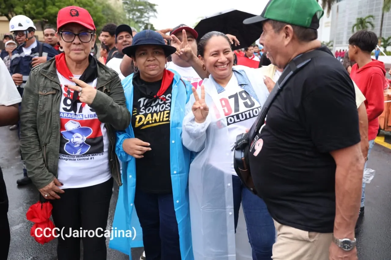 Militancia sandinista protagoniza caminata en homenaje al 47/19 en Managua