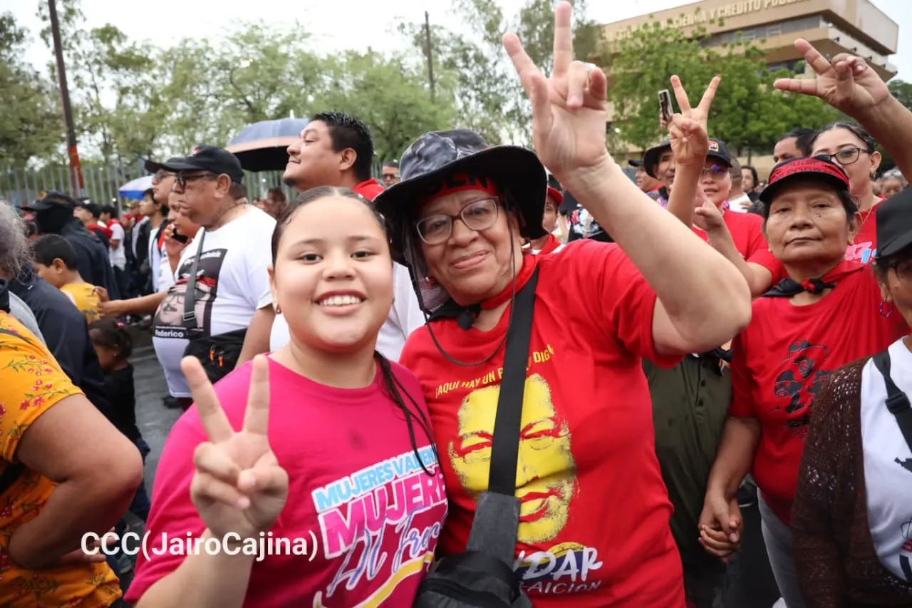 Militancia sandinista protagoniza caminata en homenaje al 47/19 en Managua