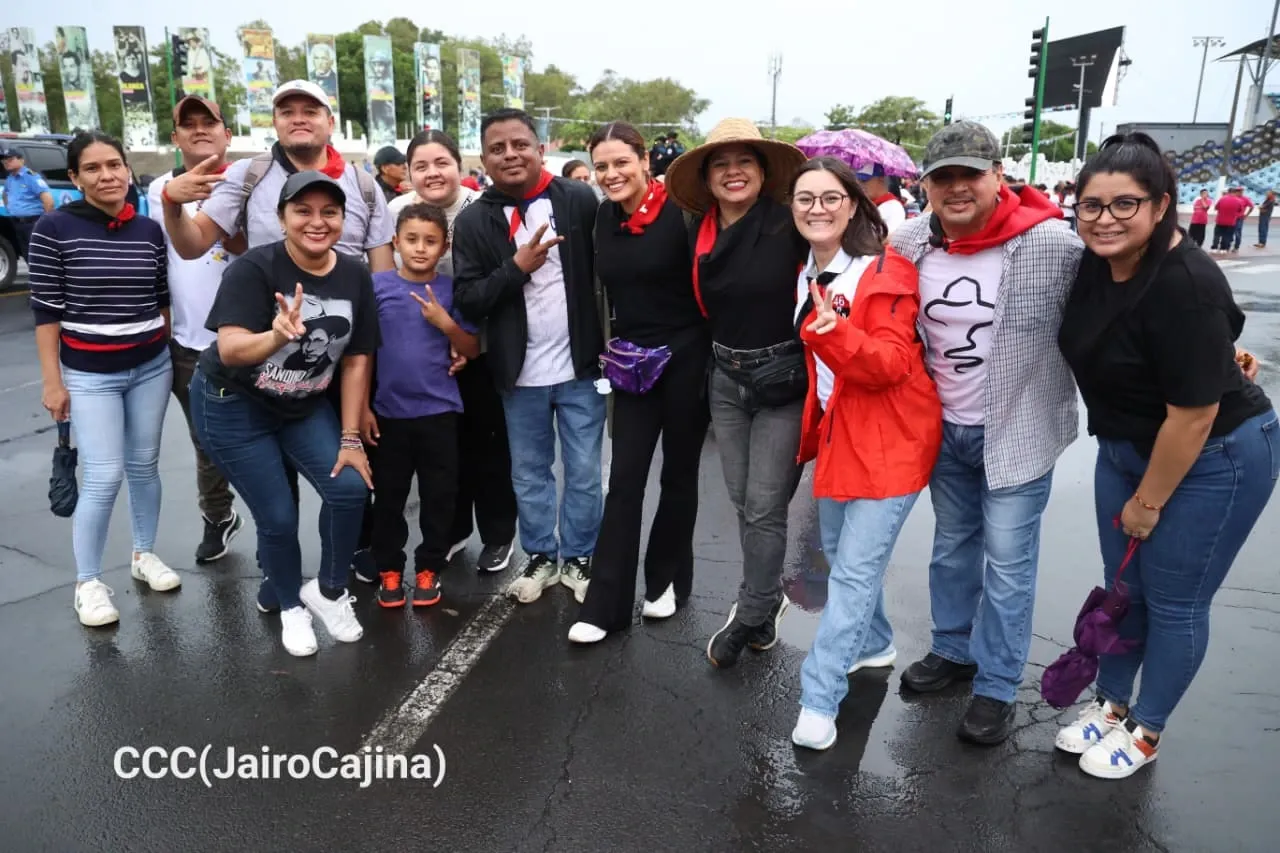 Militancia sandinista protagoniza caminata en homenaje al 47/19 en Managua