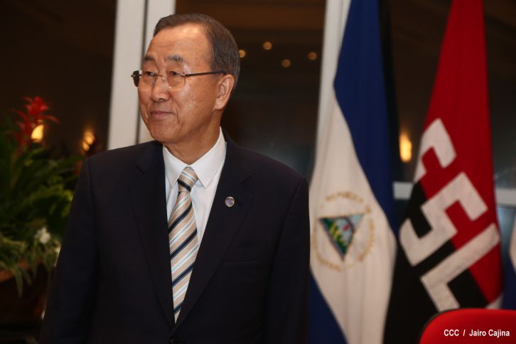 Ban Ki-moon concluye visita a Nicaragua