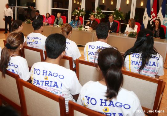 Ban Ki-moon concluye visita a Nicaragua