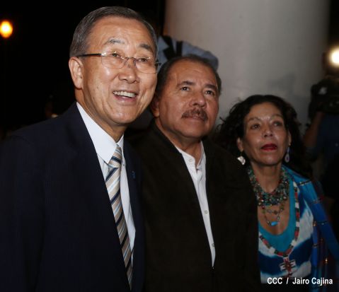Ban Ki-moon concluye visita a Nicaragua