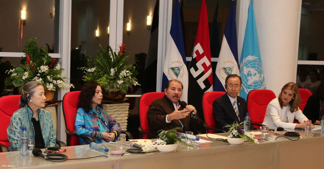 Ban Ki-moon concluye visita a Nicaragua