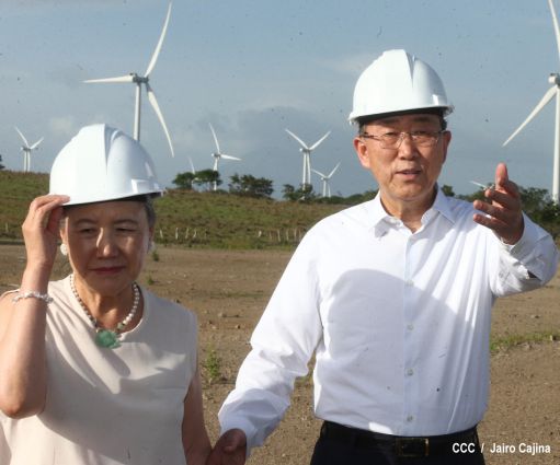 Ban Ki-Moon conoce experiencia de Nicaragua en materia energética