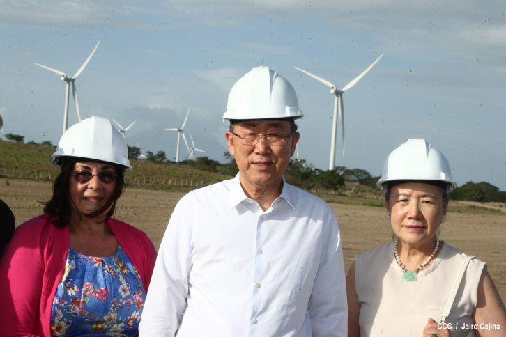 Ban Ki-Moon conoce experiencia de Nicaragua en materia energética