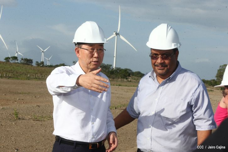 Ban Ki-Moon conoce experiencia de Nicaragua en materia energética