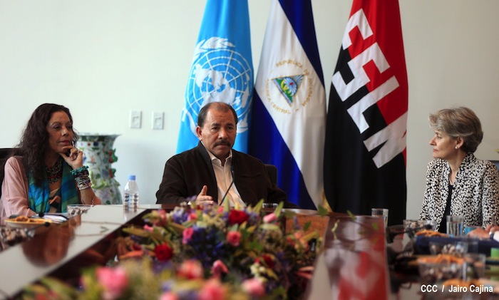 Daniel y Rosario visitan se reúnen con Directora UNESCO