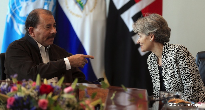 Daniel y Rosario visitan se reúnen con Directora UNESCO