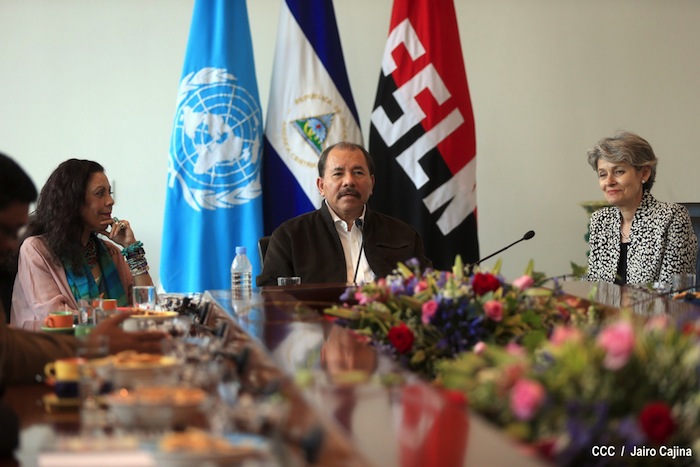 Daniel y Rosario visitan se reúnen con Directora UNESCO