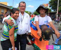 Pobladores de Ciudad Sandino le bailan a Santo Domingo de Abajo
