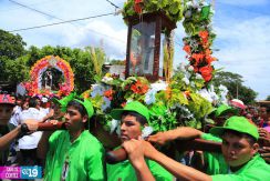 Pobladores de Ciudad Sandino le bailan a Santo Domingo de Abajo