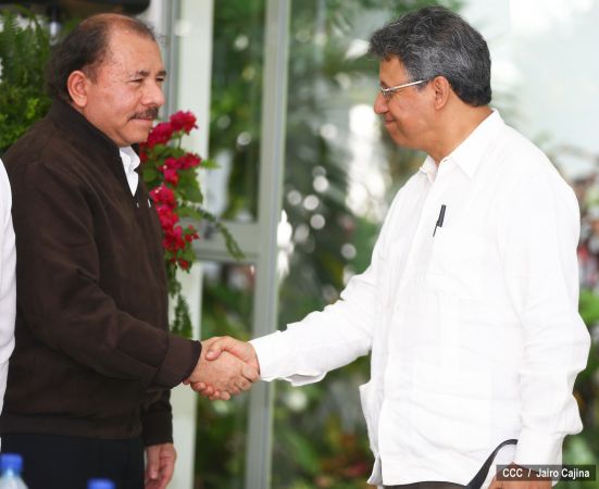 Presidente Daniel y Compañera Rosario se reúne con Canciller de México