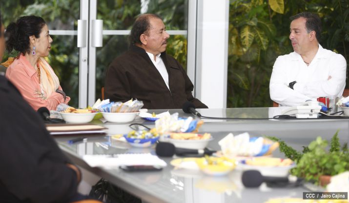 Presidente Daniel y Compañera Rosario se reúne con Canciller de México