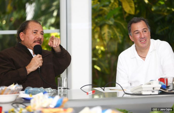 Presidente Daniel y Compañera Rosario se reúne con Canciller de México