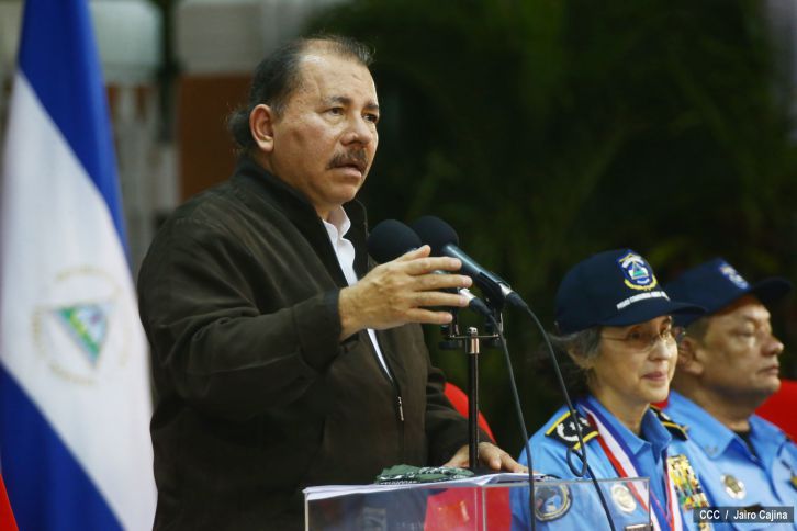 Presidente Daniel encabeza acto del 35 Aniversario de la Policía Nacional