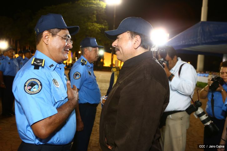 Presidente Daniel encabeza acto del 35 Aniversario de la Policía Nacional