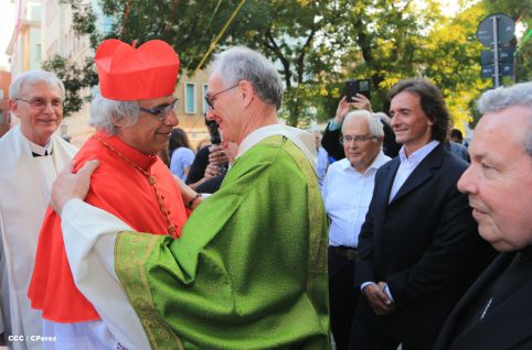 Cardenal Brenes toma posesión de Parroquia San Joaquín, en Roma