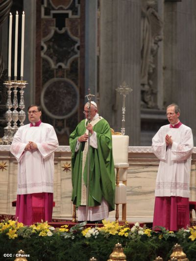 Cardenal Brenes toma posesión de Parroquia San Joaquín, en Roma